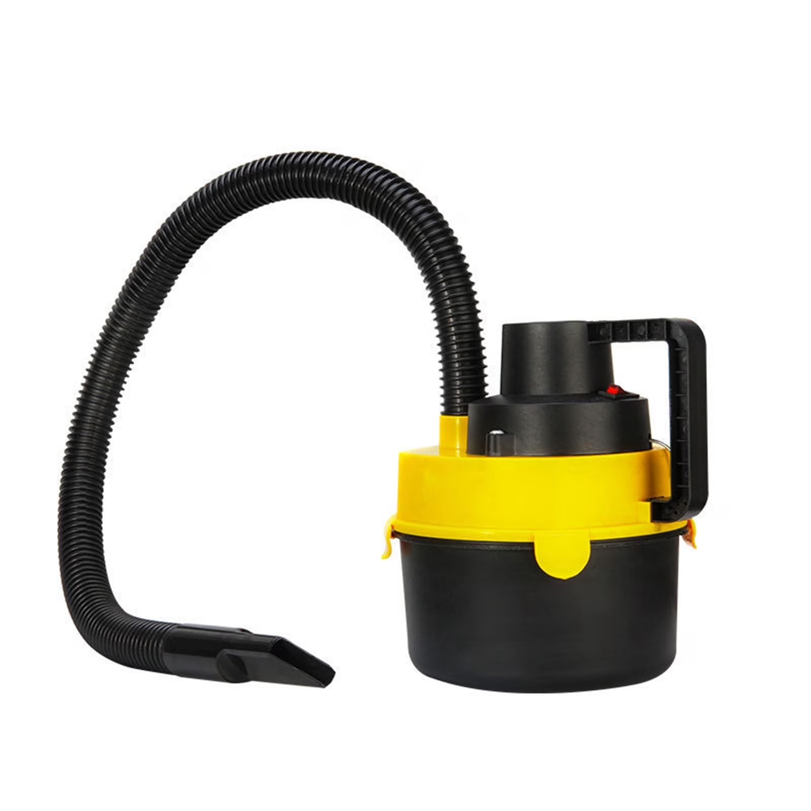 Handheld Vacuum Cordless Car Vacuum Cleaner, 12V Wet Dry Vac Vacuum Cleaner Inflator Portable Turbo Hand Held for Car for Home, Office and Car Cleaning, Yellow